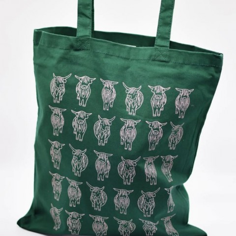 Highland Cow Tote Bag - Made in the UK Highland Cow Tote Bag - Made in the UK
